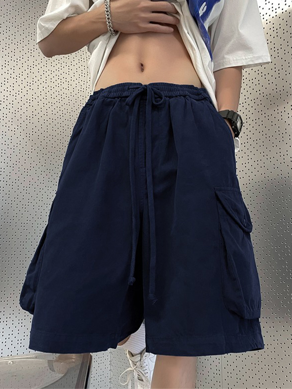 Men’s Retro Big Pocket Casual Shorts