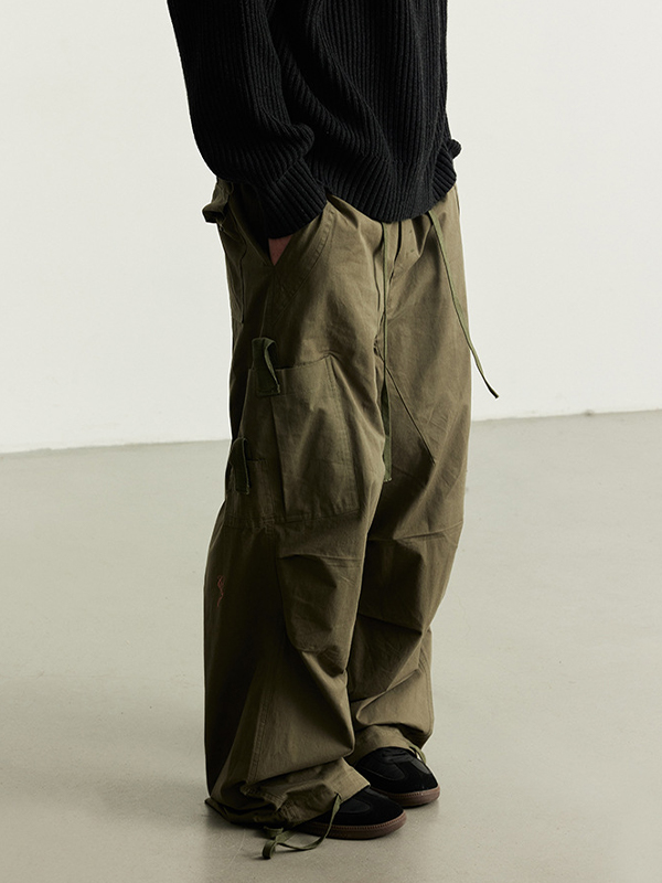 Men’s Retro Side Pocket Loose Casual Cargo Pants