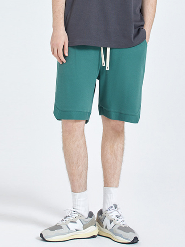 Men’S Plain Casual Wide Leg Shorts