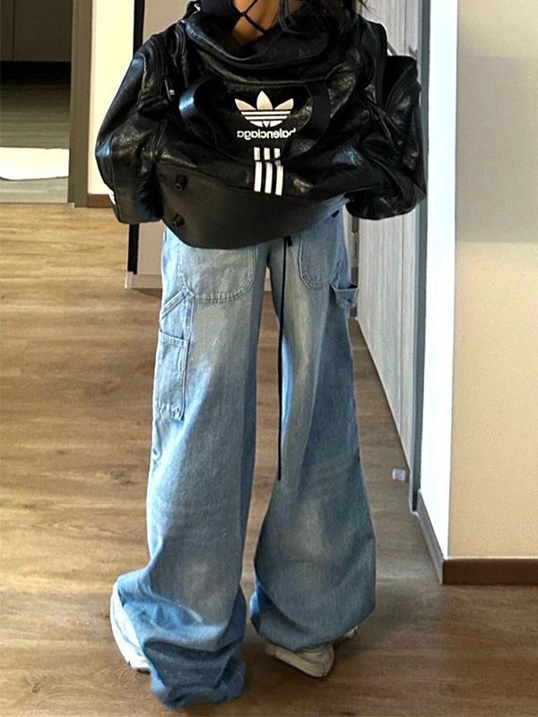 Floral Print Low Rise Boyfriend Jeans