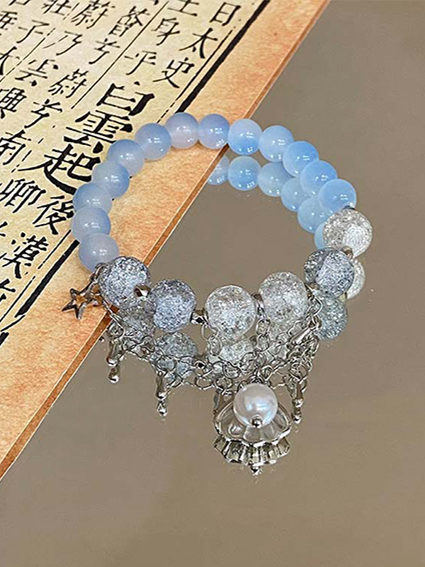 Colorful Glass Bead Bracelet